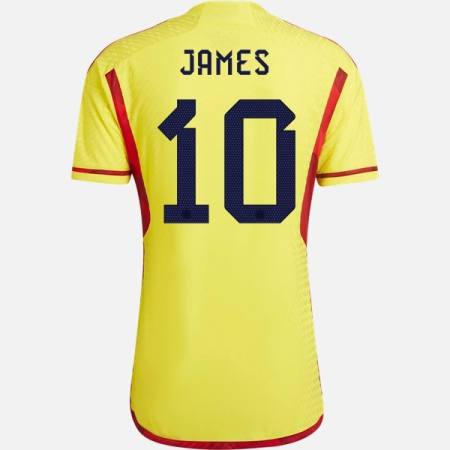 Camisola Colômbia James Rodriguez 10 Principal 2022